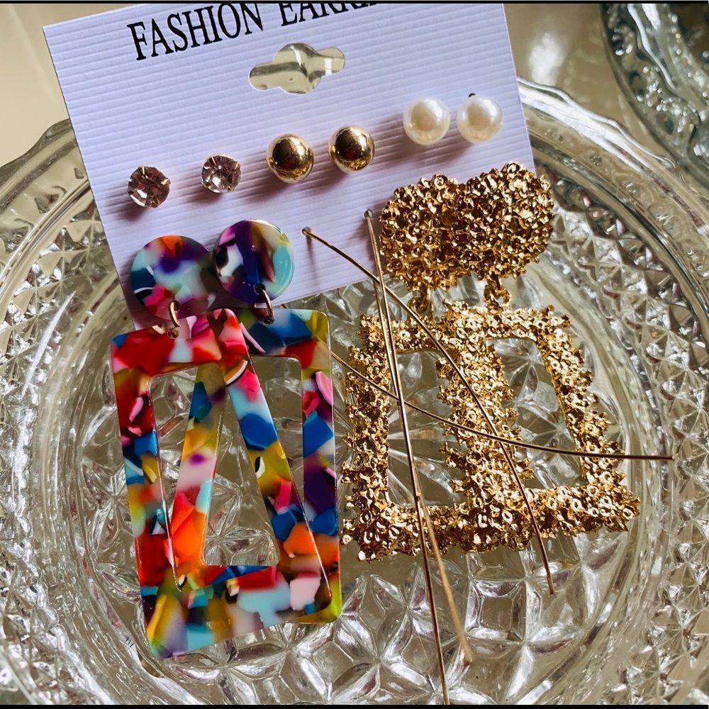 Fashion earrings lot of six
